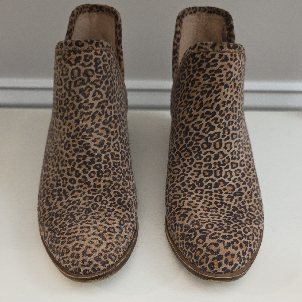 Lucky Brand Leopard Print Ankle Boots
